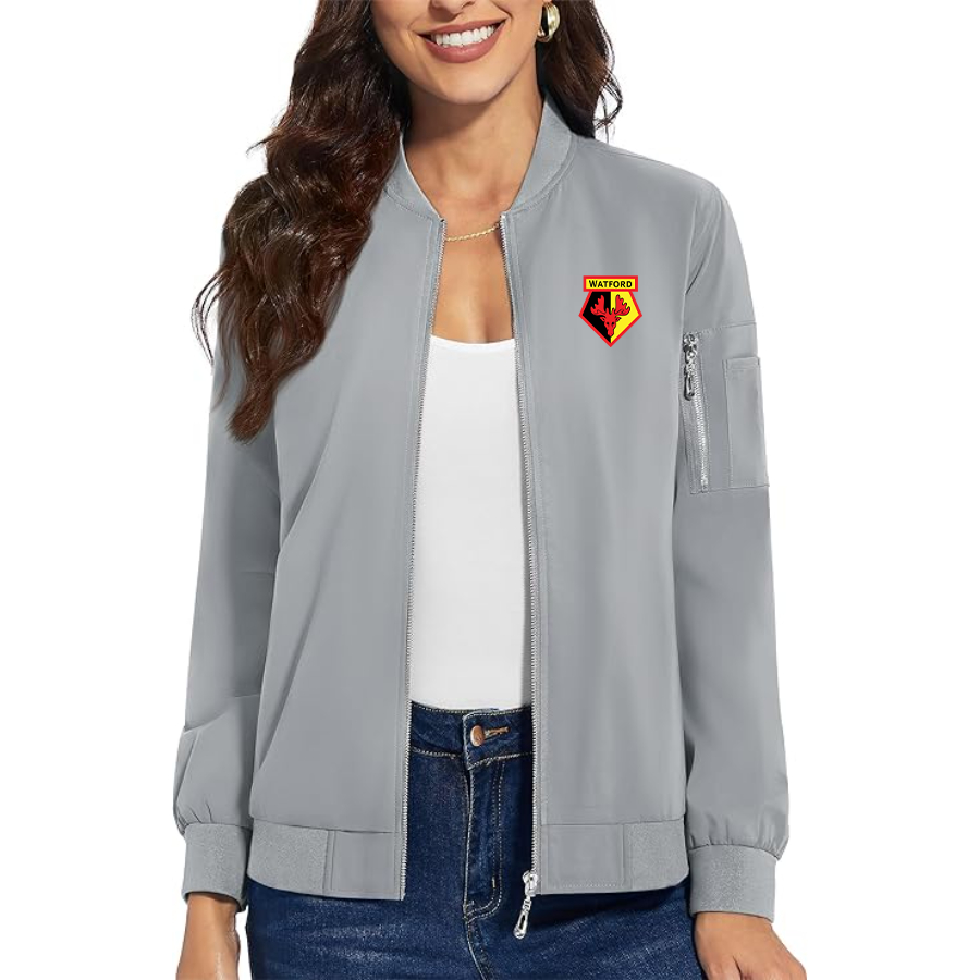 Women's  Watford Soccer   Premium Bomber Jacket Outerwear